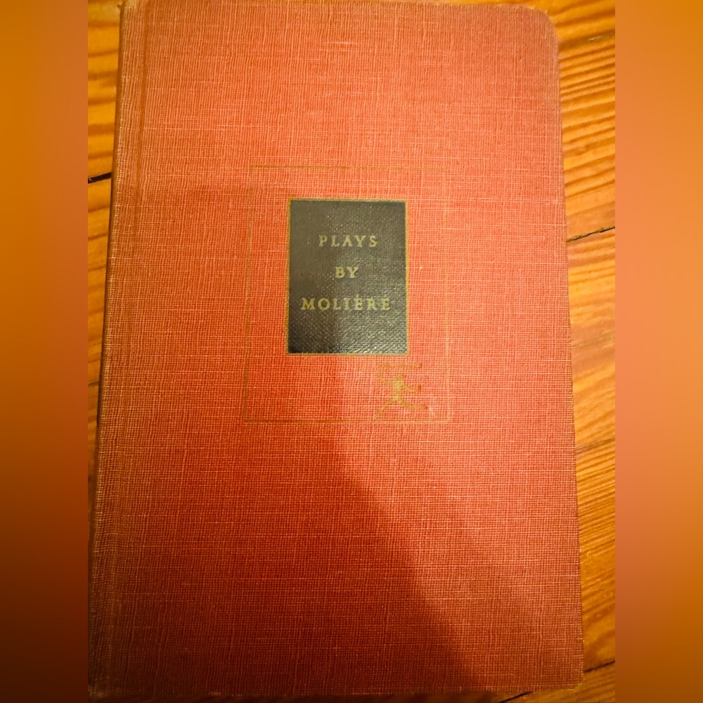 ANTIQUE BOOK Plays by Moliere